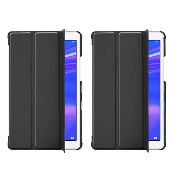 LEATHER Zaklápací obal Huawei MediaPad M5 Lite 8.0" čierny
