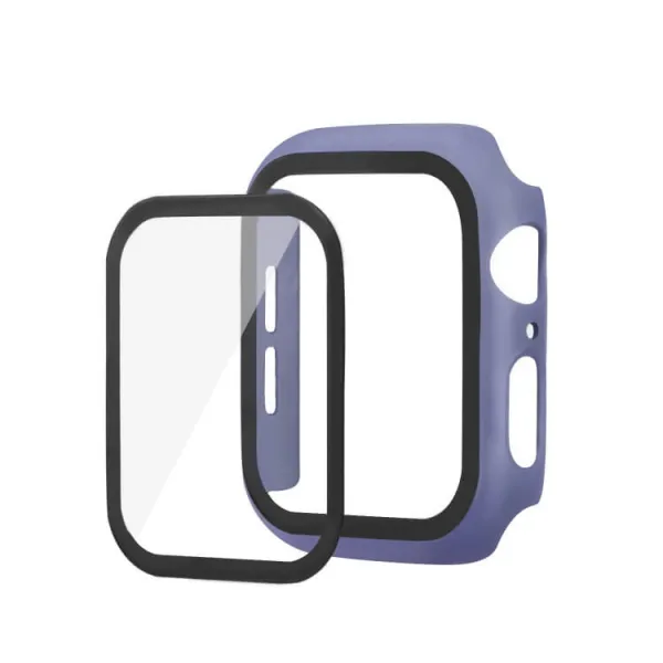 ENKAY Obal s tvrdeným sklom pre Apple Watch 6 / SE / 5 / 4 40mm modrý