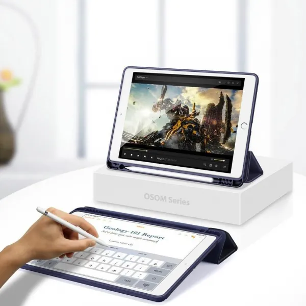 DUX OSOM Zaklápacie puzdro Apple iPad 10.2 2021 / 2020 / 2019 modré
