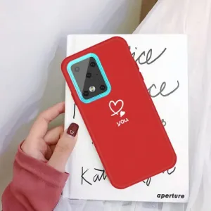 CUTE Silikónový obal Samsung Galaxy S20 Ultra červený