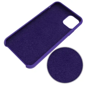 RUBBER Gumený kryt Apple iPhone 11 Pro Max tmavofialový