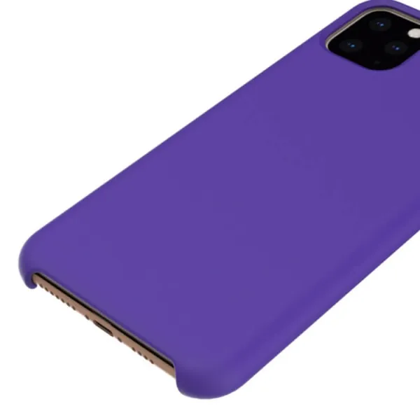 RUBBER Gumený kryt Apple iPhone 11 Pro Max tmavofialový