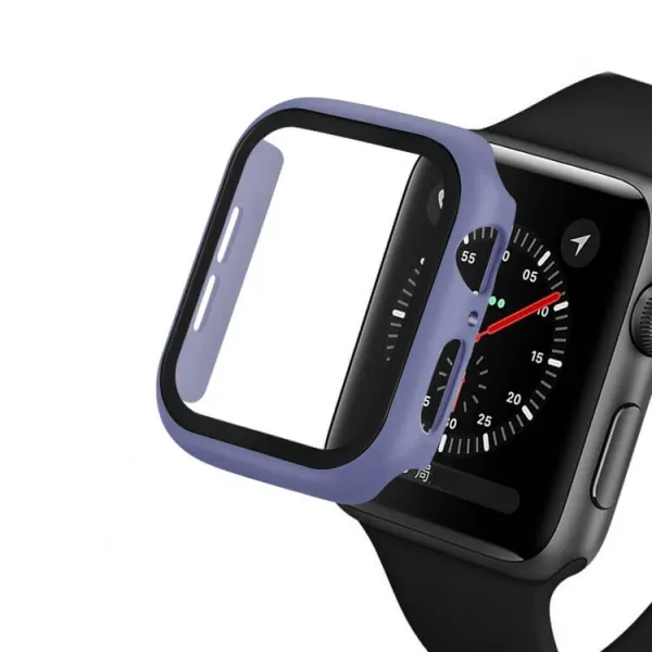 ENKAY Obal s tvrdeným sklom pre Apple Watch 6 / SE / 5 / 4 40mm modrý