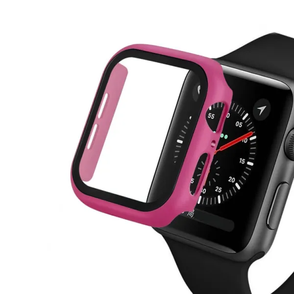 ENKAY Obal s tvrdeným sklom pre Apple Watch6 / SE / 5 / 4 40mm ružový