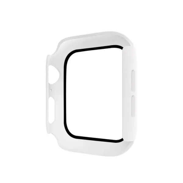 ENKAY Obal s tvrdeným sklom pre Apple Watch6 / SE / 5 / 4 (44mm) biely