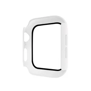 ENKAY Obal s tvrdeným sklom pre Apple Watch6 / SE / 5 / 4 (44mm) biely