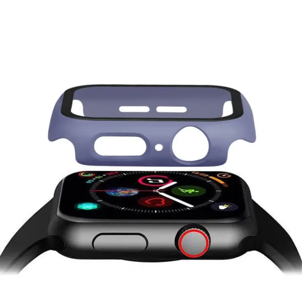 ENKAY Obal s tvrdeným sklom pre Apple Watch6 / SE / 5 / 4 (44mm) modrý