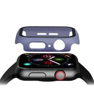 ENKAY Obal s tvrdeným sklom pre Apple Watch6 / SE / 5 / 4 (44mm) modrý