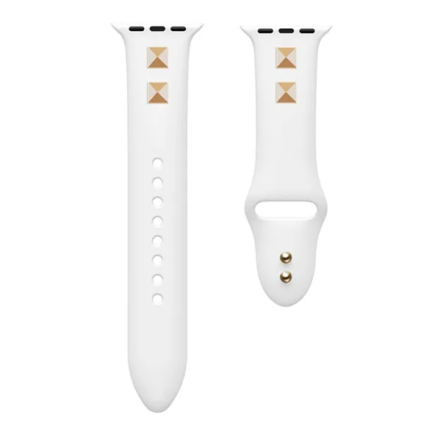 Remienok Apple Watch 9 / 8 / 7 (41mm) / 6 / SE / 5 / 4 (40mm) / 3 / 2 / 1 (38mm) biely