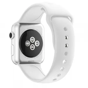 Remienok Apple Watch 9 / 8 / 7 (41mm) / 6 / SE / 5 / 4 (40mm) / 3 / 2 / 1 (38mm) biely