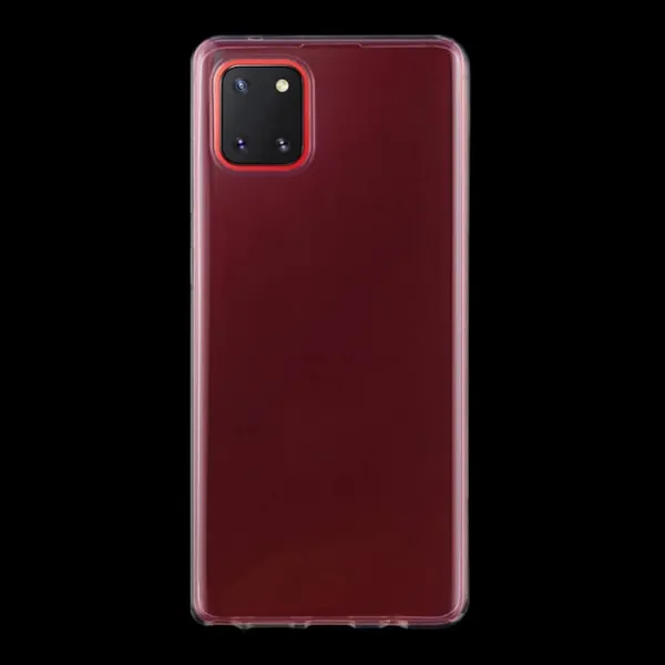 Silikónový obal Samsung Galaxy A81 priehľadný