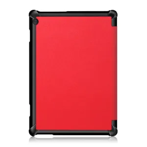 LEATHER Zaklápací obal Lenovo Tab M10 (X605F / X505L / X505F / ZA4G0019CZ / ZA480034CZ)  červený