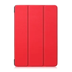 LEATHER Zaklápací obal Lenovo Tab M10 (X605F / X505L / X505F / ZA4G0019CZ / ZA480034CZ)  červený