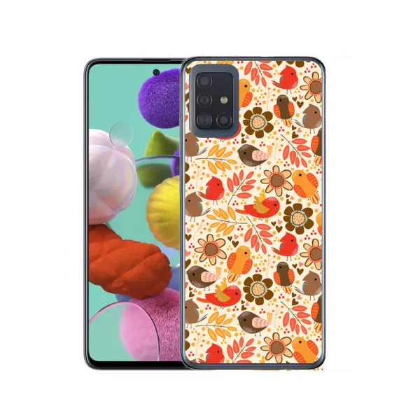 MY ART Ochranný kryt Samsung Galaxy A71 BIRDS (004)