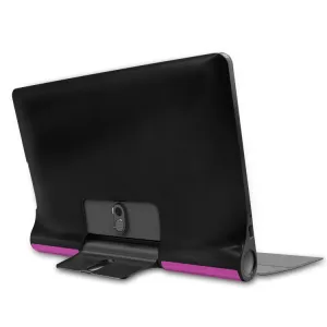 LEATHER Zaklápací obal Lenovo Yoga Smart Tab 10 fialový