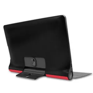 LEATHER Zaklápací obal Lenovo Yoga Smart Tab 10 červený