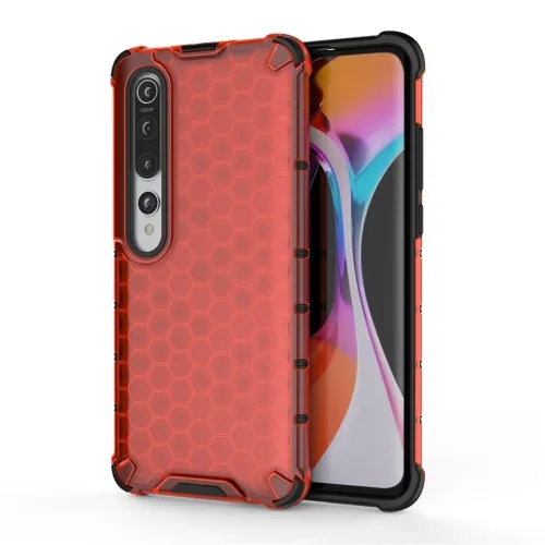 HONEYCOMB Ochranný kryt Xiaomi Mi 10  červený