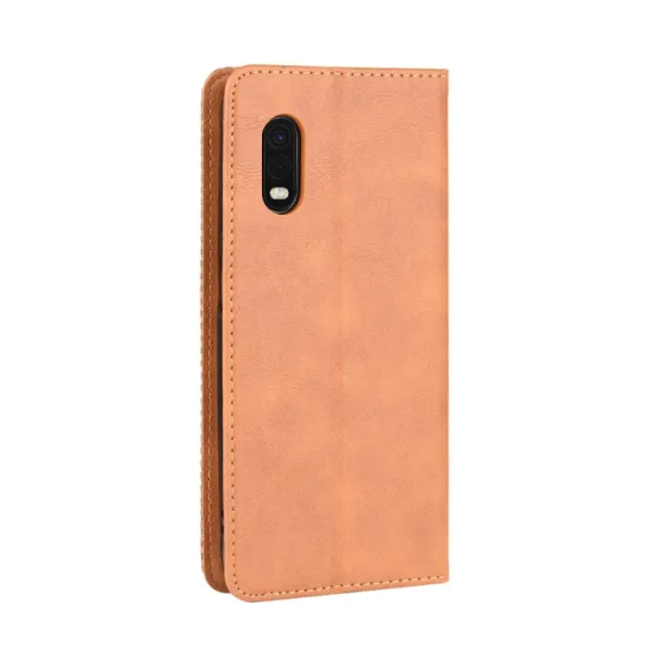 BUSINESS Peňaženkový kryt Samsung Galaxy Xcover Pro hnedý