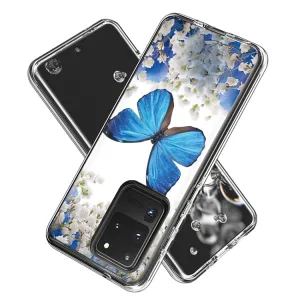 DUAL ART Ochranný kryt Samsung Galaxy S20 Ultra BLUE BUTTERFLY