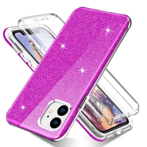 DUAL ART odolný kryt Apple iPhone 11 Pro Max PURPLE  GLITTER