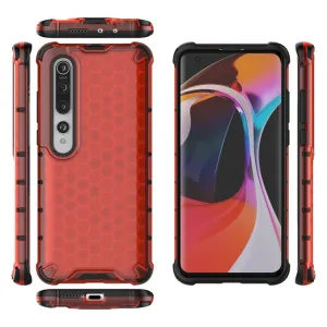HONEYCOMB Ochranný kryt Xiaomi Mi 10  červený