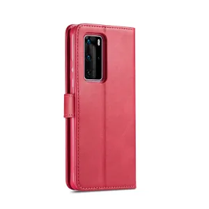 IMEEKE Peňaženkový kryt Huawei P40 Pro ružový