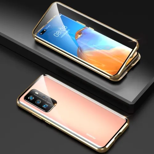Magnetický kryt 360 Huawei P40 Pro zlatý