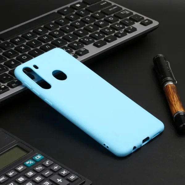 RUBBER Gumený kryt Samsung Galaxy A21 modrý