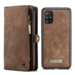 WALLET Ochranný kryt s peňaženkou 2v1 pre Samsung Galaxy A51 hnedý