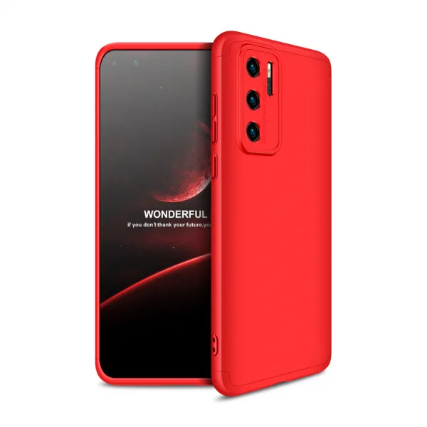 360° Ochranný kryt Huawei P40 červený