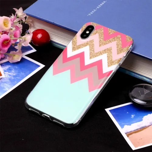 ART Silikónový kryt Apple iPhone XS Max COLORFUL