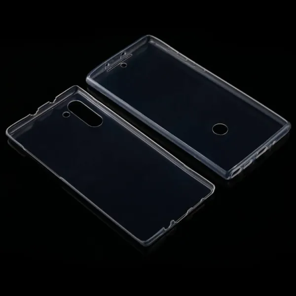 Ochranný obojstranný obal Samsung Galaxy Note 10 priehľadný