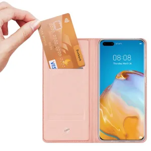 DUX Peňaženkový obal Huawei P40 Pro ružový