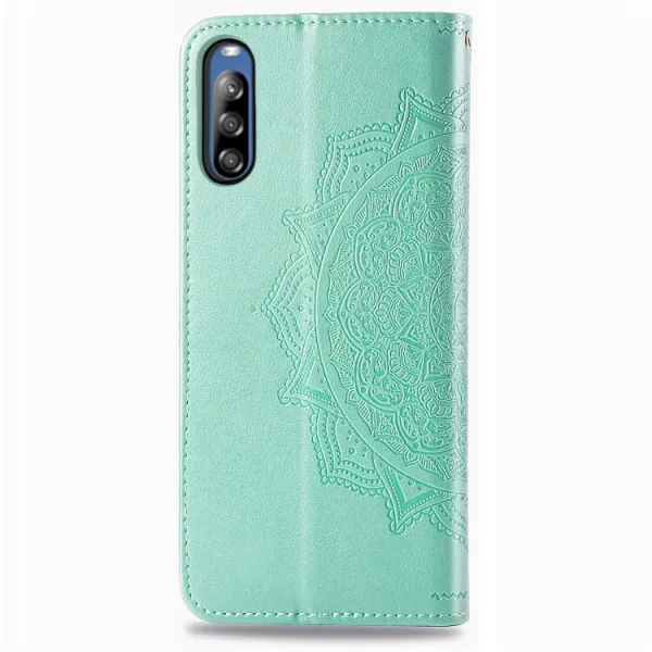 ART Peňaženkový kryt Sony Xperia L4 ORNAMENT zelený