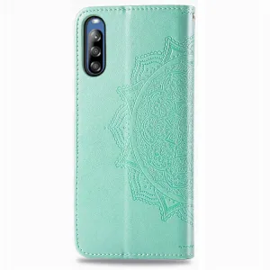 ART Peňaženkový kryt Sony Xperia L4 ORNAMENT zelený