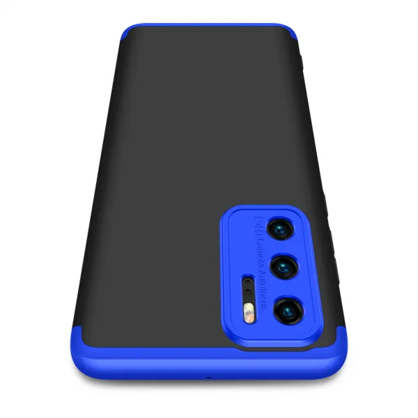 360° Ochranný kryt Huawei P40 čierny-modrý