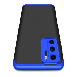 360° Ochranný kryt Huawei P40 čierny-modrý