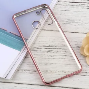 METALLIC Silikónový kryt Samsung Galaxy A21 ružový