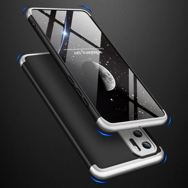 360° Ochranný kryt Huawei P40 čierny-strieborný