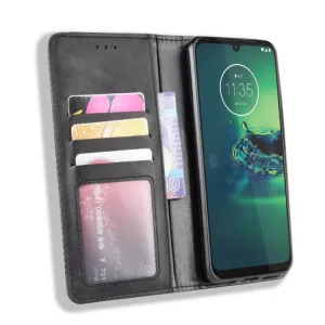 BUSINESS Peňaženkový kryt Motorola Moto G8 Plus čierny