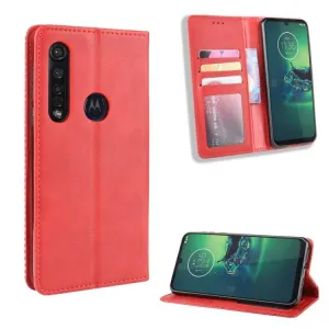 BUSINESS Peňaženkový kryt Motorola Moto G8 Plus červený