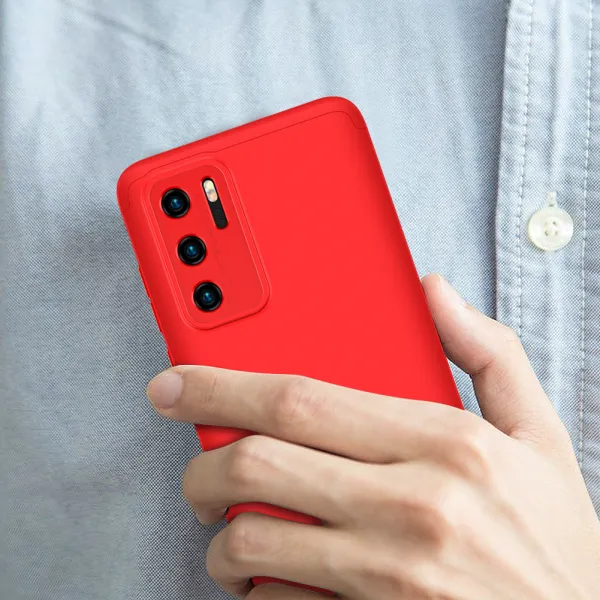 360° Ochranný kryt Huawei P40 červený