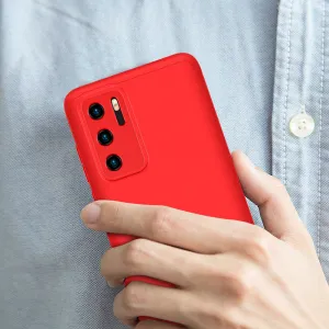 360° Ochranný kryt Huawei P40 červený