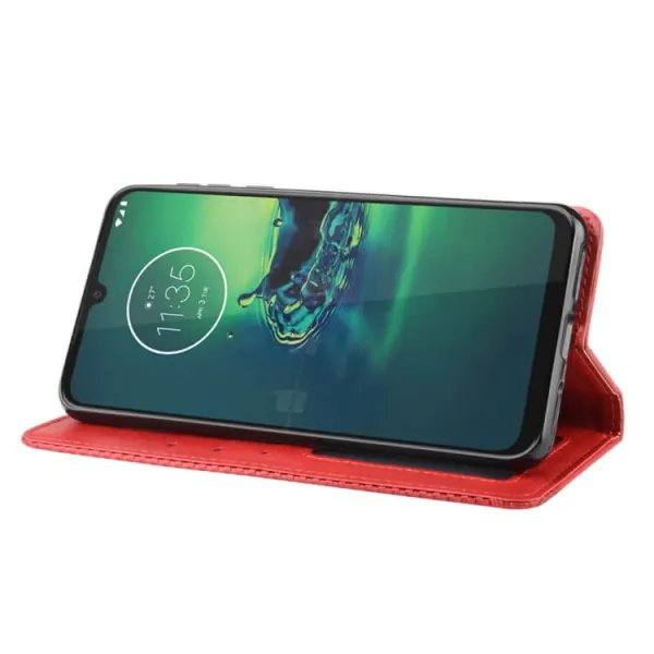 BUSINESS Peňaženkový kryt Motorola Moto G8 Plus červený