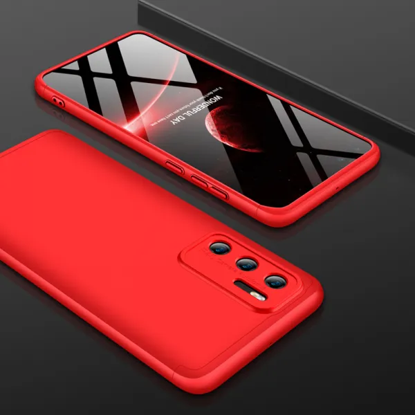 360° Ochranný kryt Huawei P40 červený