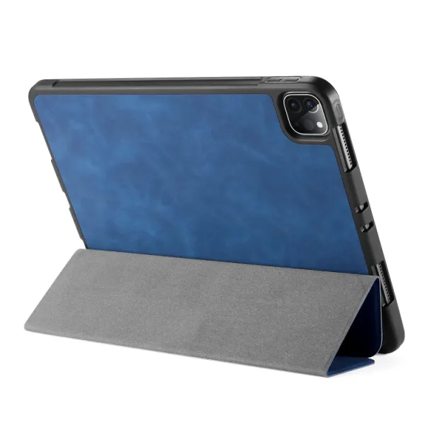 DG. MING Zaklápací obal Apple iPad Pro 11 (2022 / 2021 / 2020 / 2018) modrý