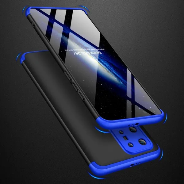 360° Ochranný kryt Huawei P40 Pro čierny-modrý