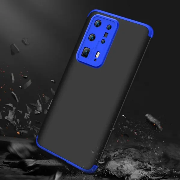 360° Ochranný kryt Huawei P40 Pro čierny-modrý