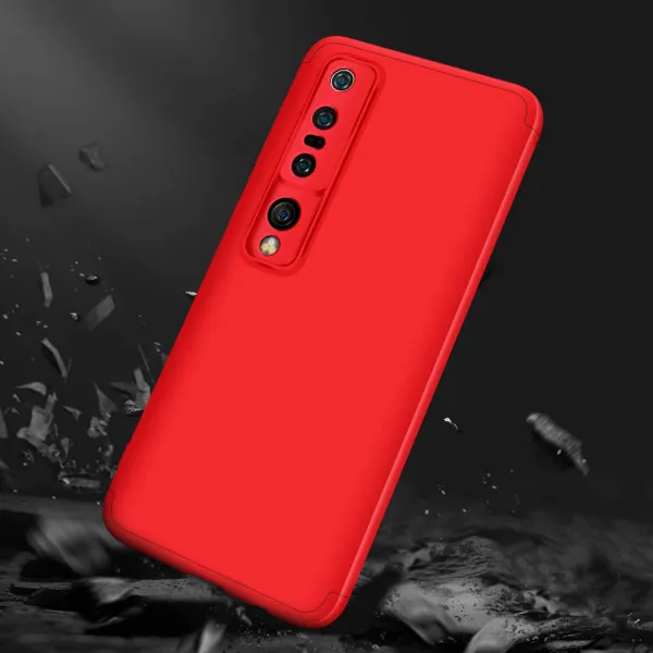 360° Ochranný kryt Xiaomi Mi 10 Pro červený