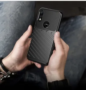 THUNDER Ochranný kryt Motorola Moto E (2020) čierny